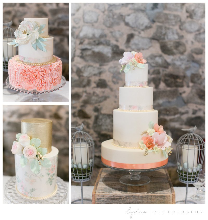 Whimsical wedding cake decorations