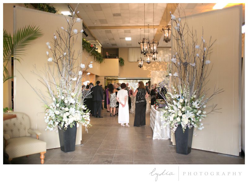 Foyer for anniversary portraits at Foothills Event Center