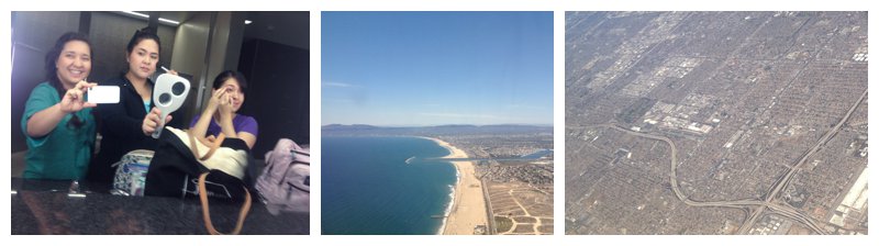 View from plane over Los Angeles on family vacation to Pennsylvania.