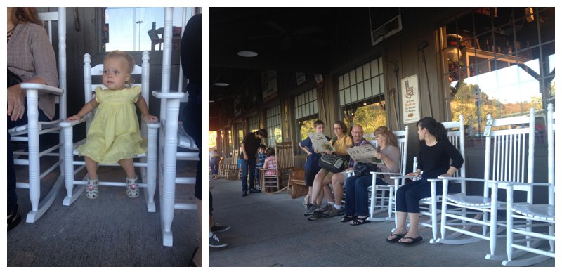Last night Cracker Barrel dinner with cousins on family vacation to Pennsylvania.