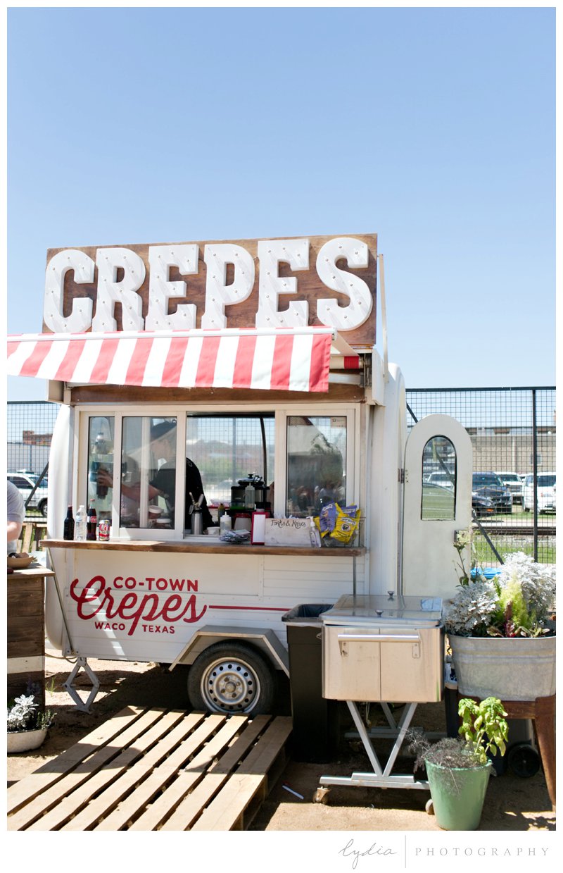 Crepes food truck at Magnolia Market the Silos in Waco, Texas.