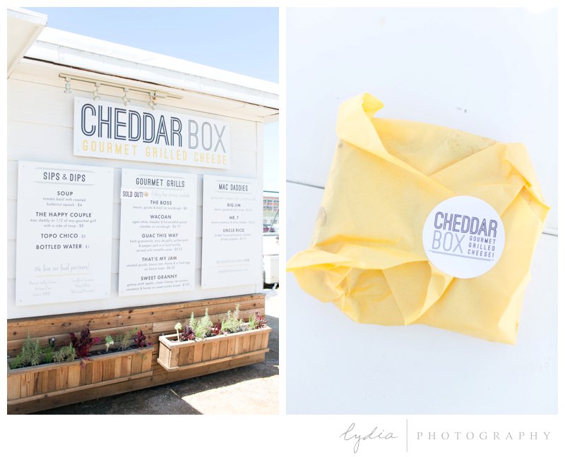 Cheddar Box grilled cheese food truck at Magnolia Market the Silos in Waco, Texas.
